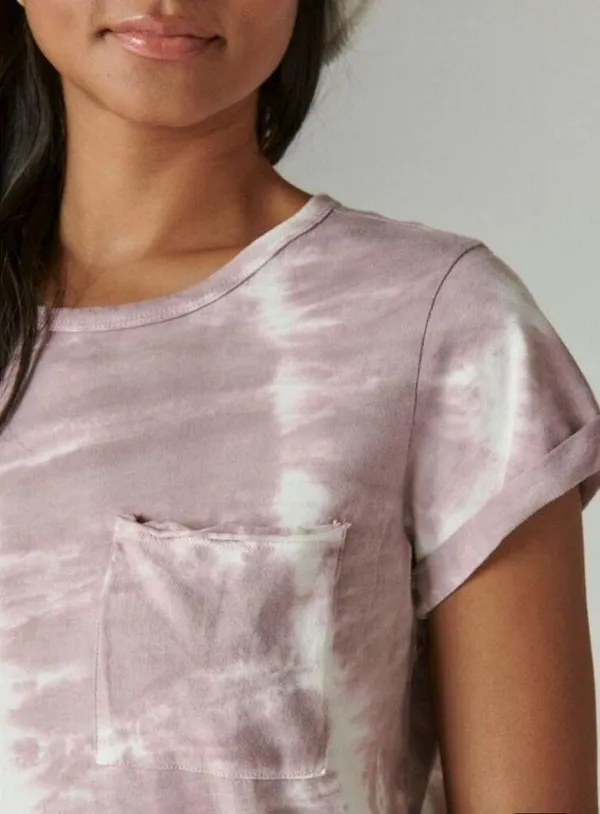 Lucky Brand Pocket Tee Dress in Twilight Mauve - Image 3