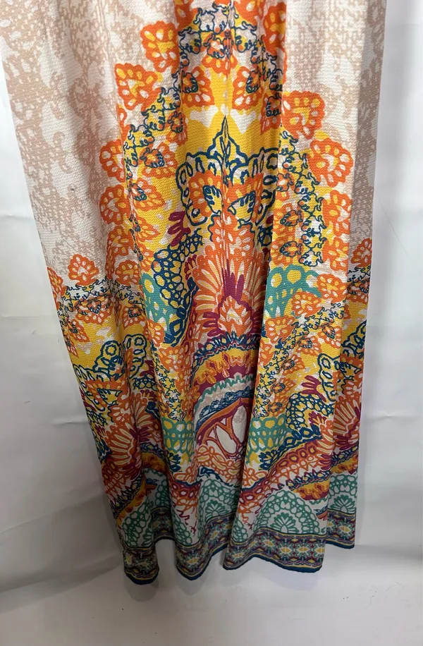 Flying Tomato S Boho Paisley Medallion Maxi Dress Surplice Flutter Sleeve - Image 2