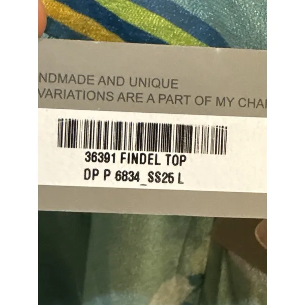 Bl^nk London FINDEL TOP Anthropologie Floral Smocked Watercolor Size Large - Image 7