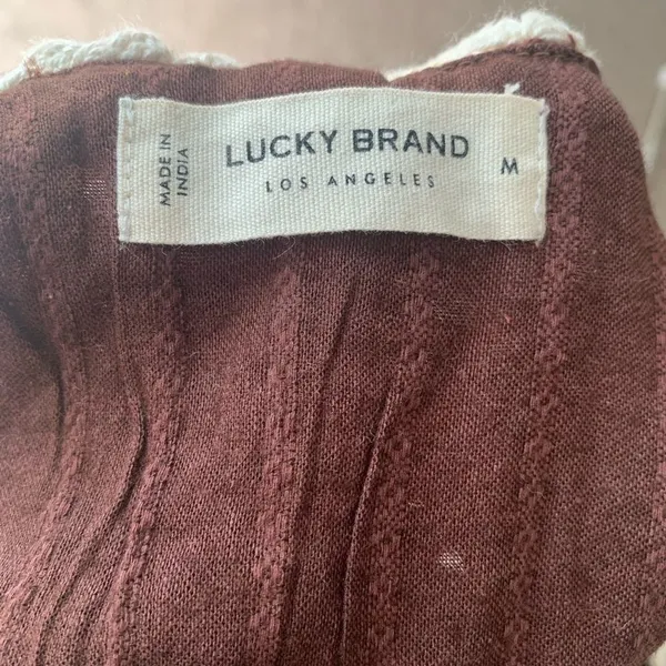 Lucky Brand Crochet Romper Pink Granny Square Boho Coachella Festival Size M NWT - Image 11