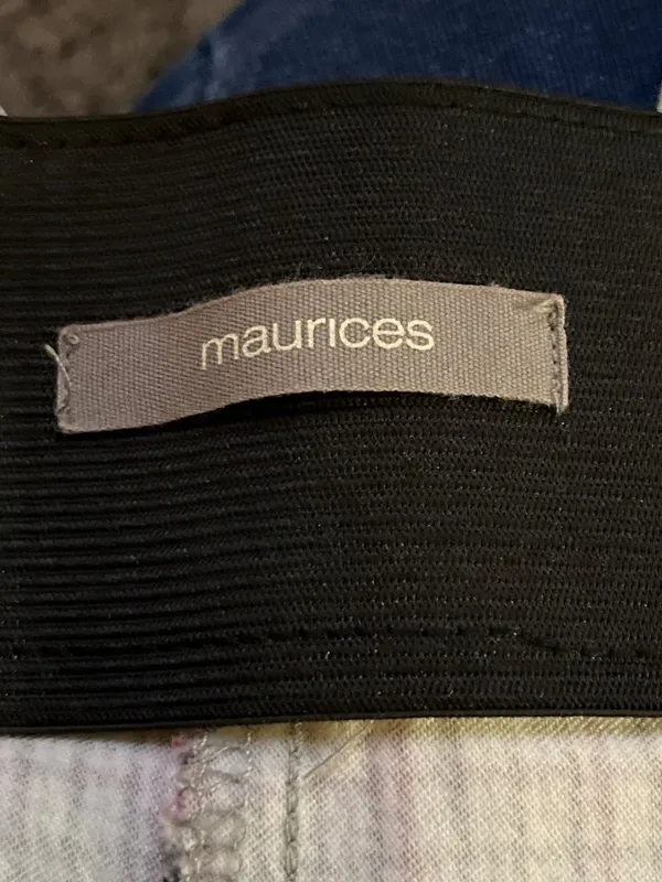 Maurices Houndstooth Pull On Ankle Pants Womens XXL Plaid Career Stretch Used - Image 7