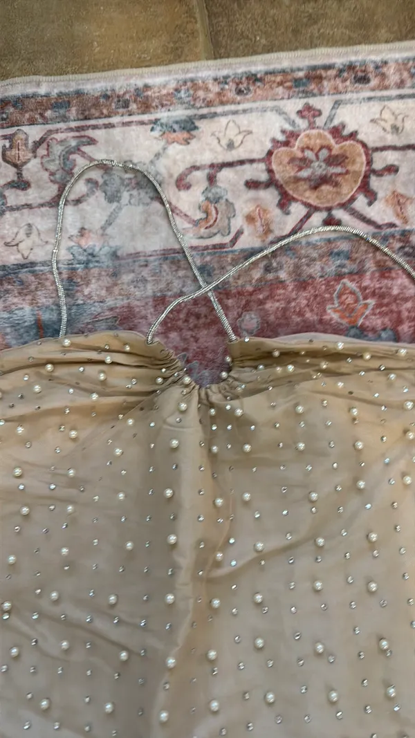 Bridal Sequin Dress Gold Size 11/12 - Image 2
