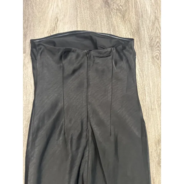 More To Come Emma Strapless‎ Maxi Dress Black Strapless Satin Evening Gown - Image 8
