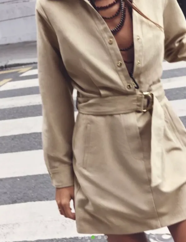 Zara suede mini dress  - Image 3