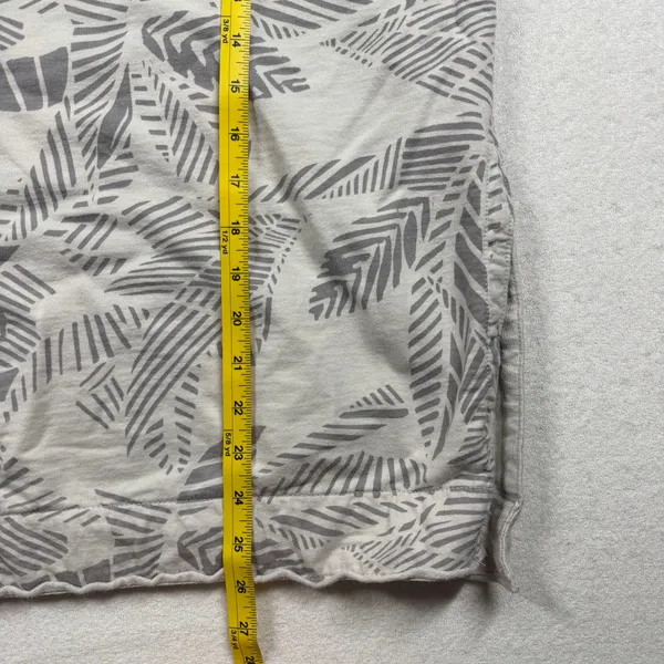 Aerie Palm Print Hoodie Gray White Lightweight Women’s Small Oversized - Image 7