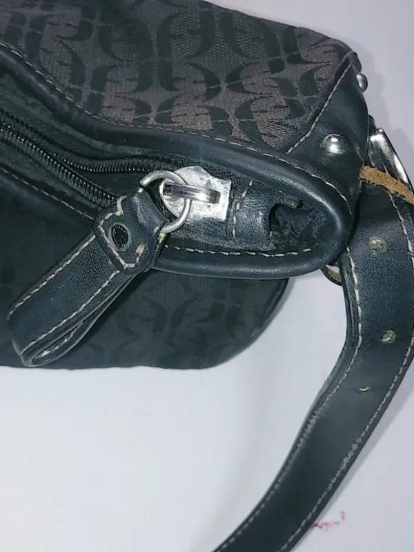 Fossil Black Logo Shoulder Handbag - Image 6