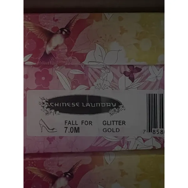 Chinese Laundry Fall for Glitter Women’s Heels Gold Size 8.5 M New in Box - Image 9