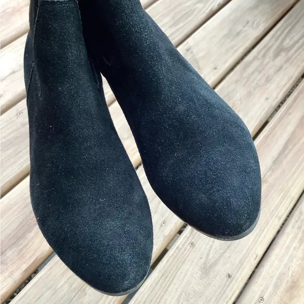 Women’s genuine suede leather boots 🖤🖤 Black Size 8 - Image 9