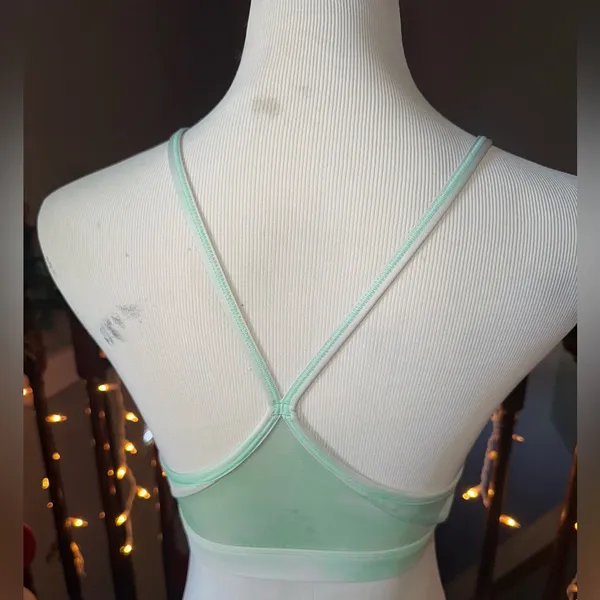 Nike Dri - Fit Mint green and white sports bra - Image 5