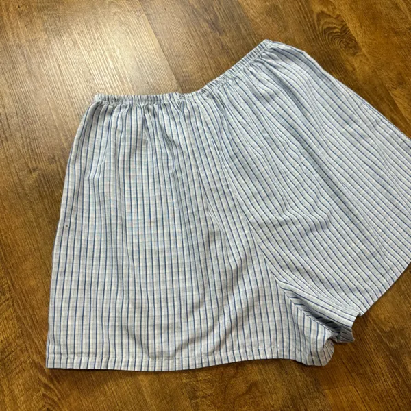 Vtg Y2K Florida Gators Boxer Shorts Sz S/M Blue White Stripe Plaid - Image 7