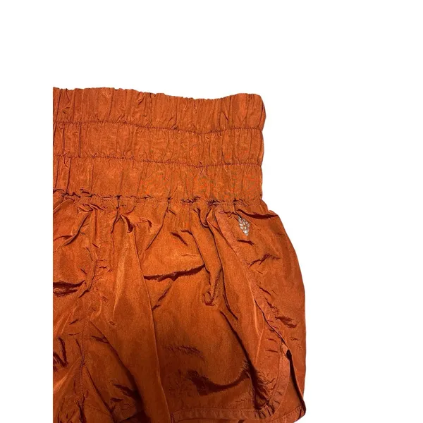 FP Movement Free People The Way Home Shorts Wide Waist Rust Women's Small Active - Image 3