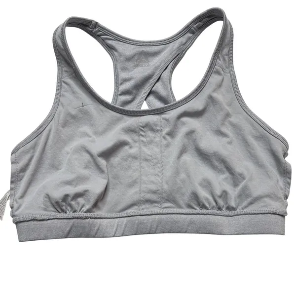 Reebok Light Gray Sports Bra Moisture Wicking Sz XL - Image 9