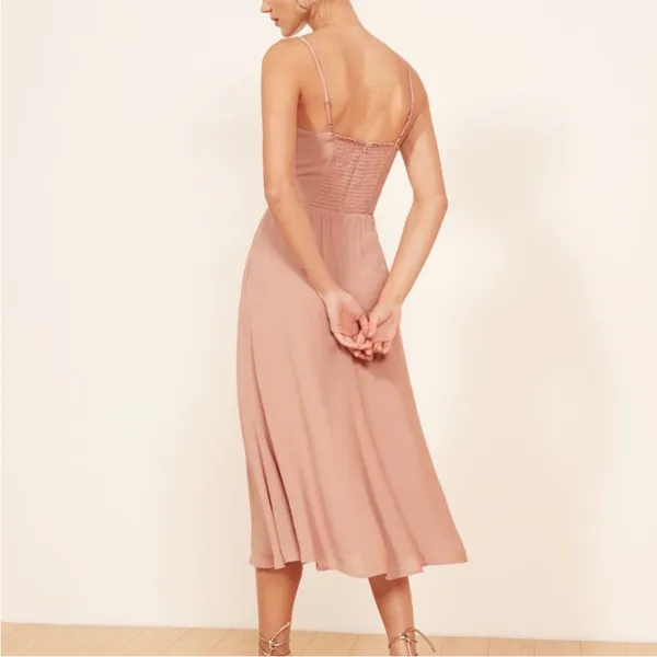REFORMATION Rosehip‎ Midi Dress size 8 Petite - Image 3