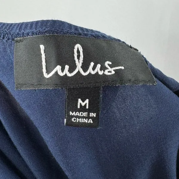 Lulus Learning‎ to Fly Halter Jumpsuit in Navy Blue Size Medium - Image 7