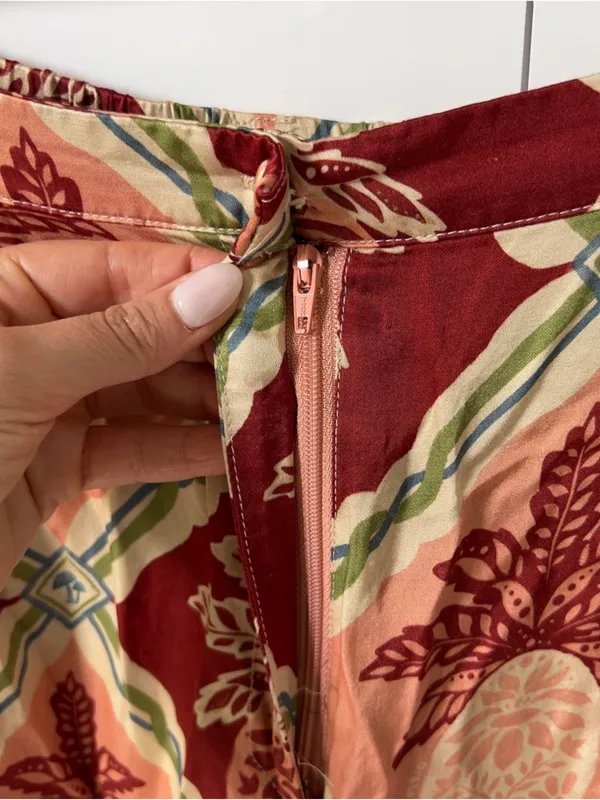 Farm Rio x Anthropologie Pineapple Satin Wide-Leg Pants - Medium - Image 7