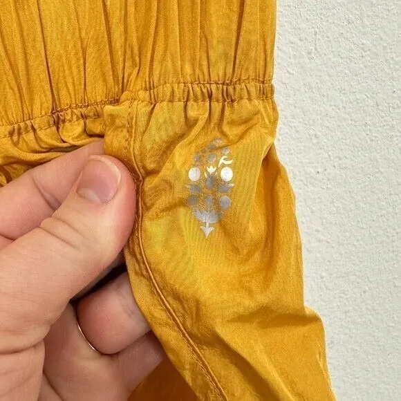 Free People FP Movement The Way Home Golden Yellow Shorts Running Active‎ - Image 6