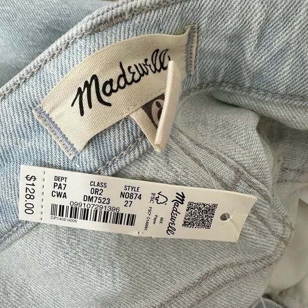 Madewell The Curvy Perfect Vintage Jean Chesthunt Wash Blue High Waist US 27 NWT - Image 14