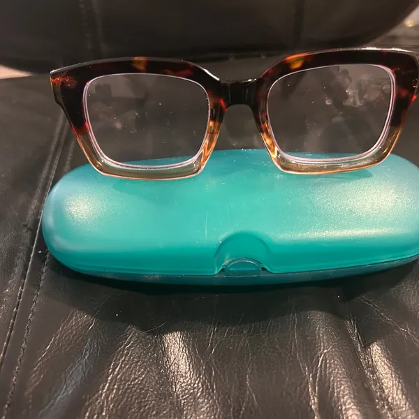 Tortoise Shell Readers Glasses 4.00 with Case Brown - Image 7