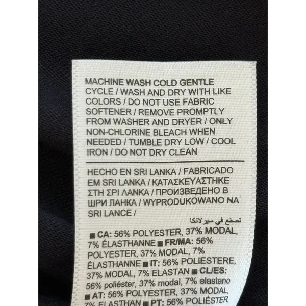 Athleta Air Out Cinch‎ Tank Top Womens Medium Black Activewear Lounge Yoga Tunic - Image 6