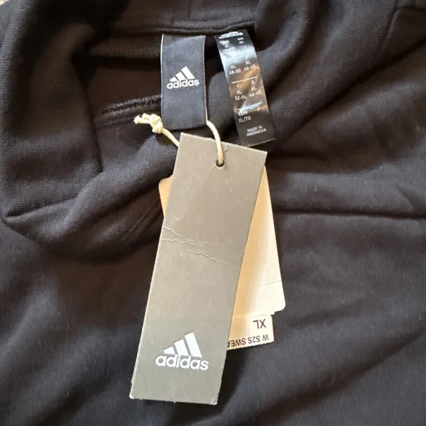 Adidas Women's Sport 2 Street Pullover Turtle Neck Sweatshirt Black Size XL NWT - Image 3
