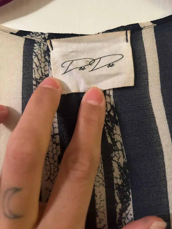 Boutique Printed Duster Blue - Image 3