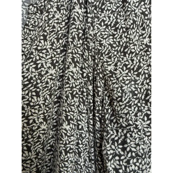 Faherty Womens Floral Print Long Sleeve Smocked Waist V Neck Mini‎ Dress Size XL - Image 4