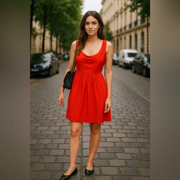 bb dakota terry draped cowl neck dress - Image 2