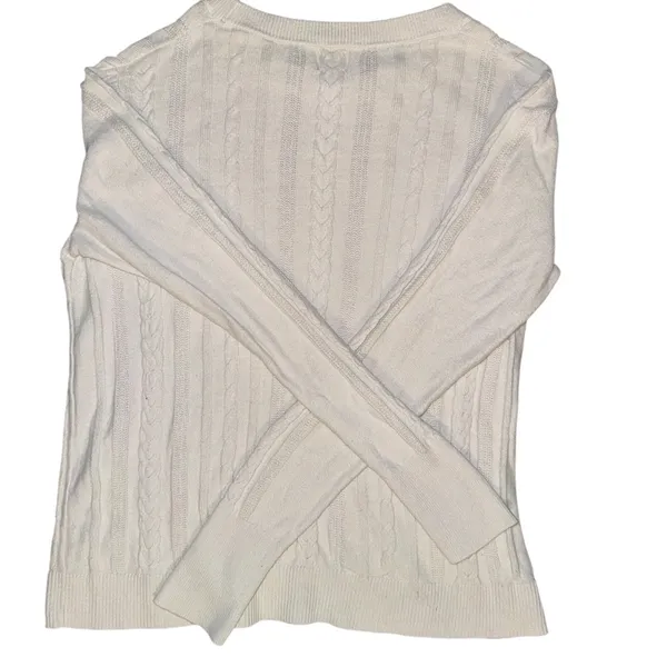 A New Day Cable Knit Sweater – Cream – Size Small - Image 5