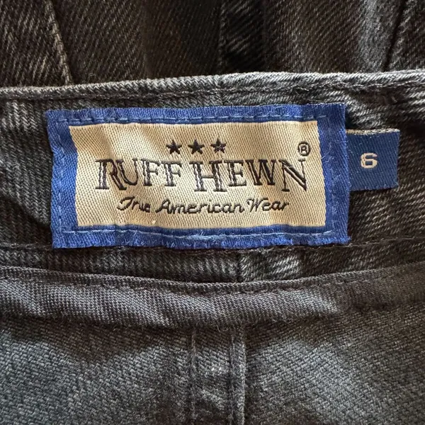 Ruff Hewn | 100% Cotton Black Jeans Vintage High Rise Size 6 New with Tag - Image 5