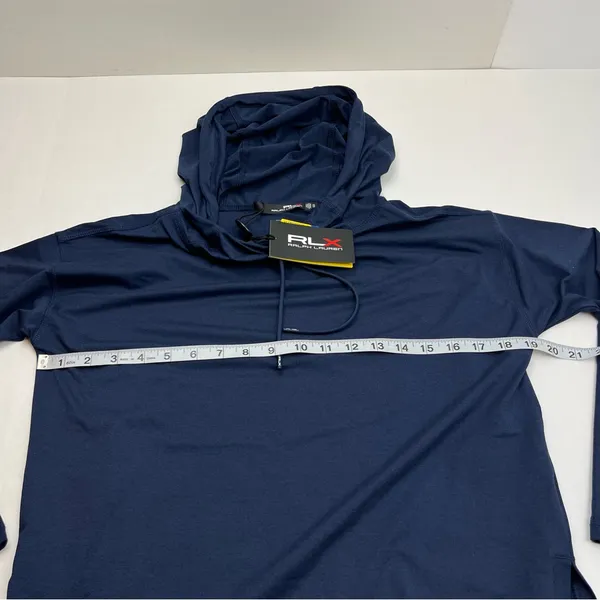 RLX Ralph Lauren Lux Carbon Spring Navy Heather Womens Golf Hoodie Size XS‎ NEW - Image 11