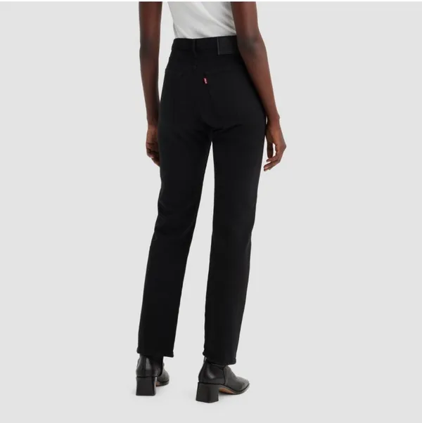 Black Levi’s Wedgie Straight Jeans - Image 3