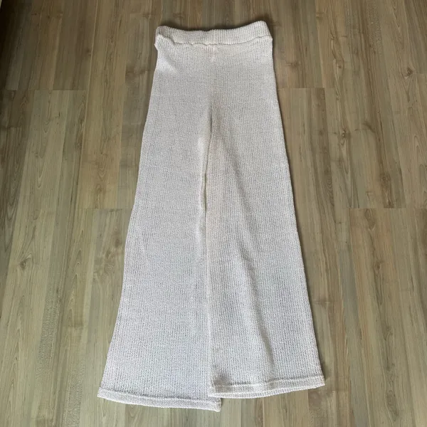 Free People Summer Nights Wide Leg Knit Pants Size Xtra Small - Image 6