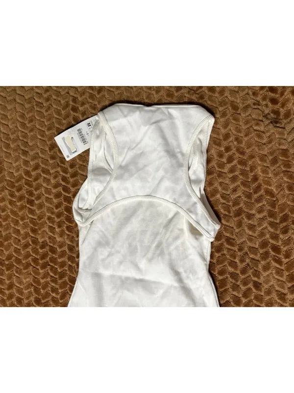 NWT New Zara Stretch Ribbed Cut-Out Sleeveless Bodysuit Size M - Image 6