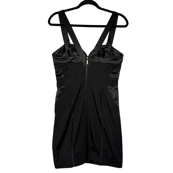 bebe Y2K Medium (8) Black Bodycon Dress Mini Timeless Classic Cocktail - Image 4