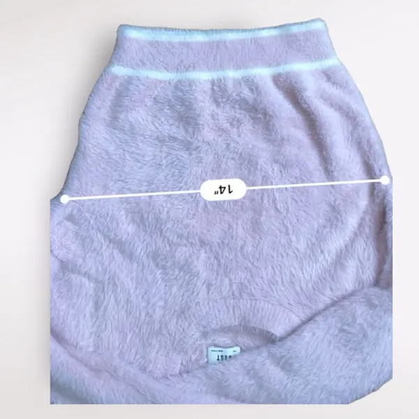 Aritzia Sunday Best Taro Sweater in Pink Cropped Fuzzy‎ Size XXS - Image 4