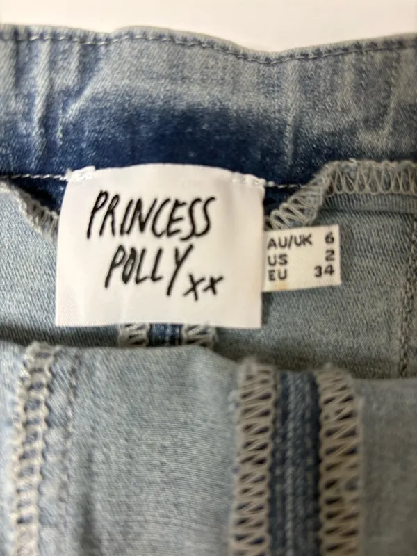 Princess Polly strapless denim mini dress - Image 6