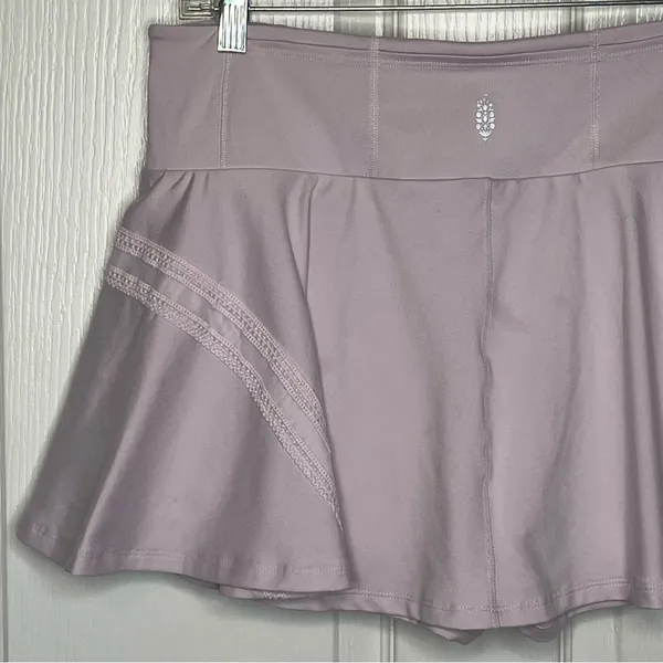 Free People Movement Pleats And Thank You Tennis Skort Sz XL Violet Frost - Image 10
