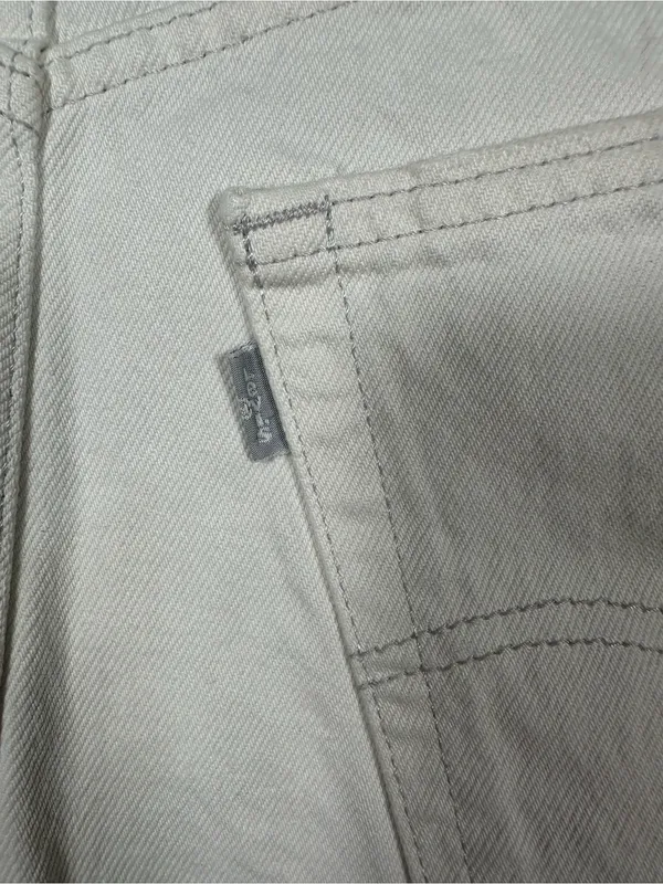 Levi’s SilverTab Mom Shorts White High Rise Denim Jean Shorts 28 100%‎ cotton - Image 8
