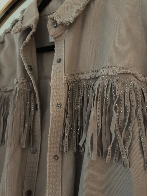 Zara sparkly fringe jacket  - Image 2
