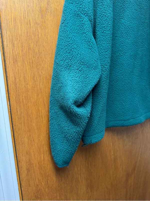 Wilo The Label Cozy Cosy Fleece Pullover Sweatshirt Teal/Marigold Green XS - Image 7