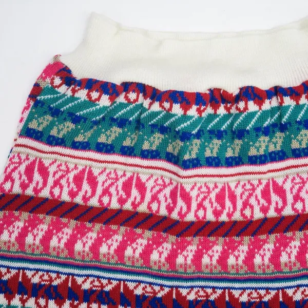 Vintage 90s Western Connection II Fair Isle Bubble Hem Short Sleeve Sweater - Image 6