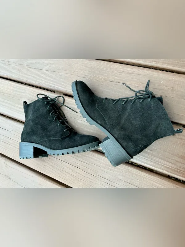 Caslon Water resistant Lace-Up Suede Ankle Booties ☔️ - Image 7