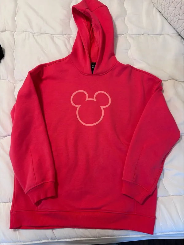 Lululemon x Disney Mickey Size Fleece Oversized Hoodie Lip Gloss Pink - Image 2