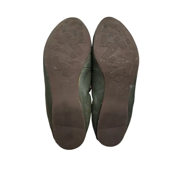 Kork-Ease Kors Julie Ballet Flats Women's 7.5 Green Leather Slip On‎ Comfort - Image 8