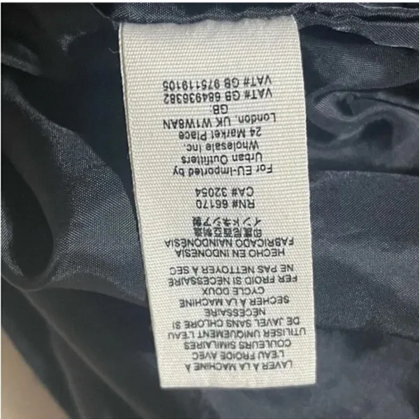 FREE PEOPLE Black Midnight Satin Full Zip Oversized Bomber Jacket L - Image 11