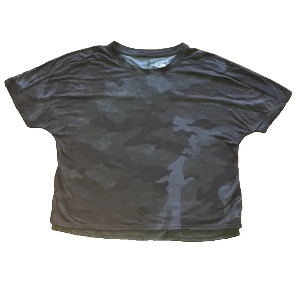 The North Face Crop Top‎ Womens M Camo Mesh Back Athletic Workout Shirt - Image 3
