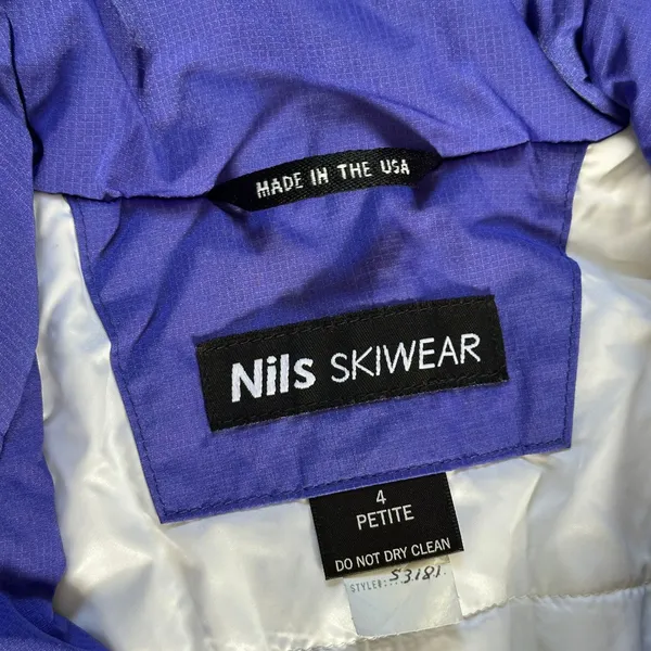 One Piece NILS Vintage Purple Ski Suit 4P - Image 5