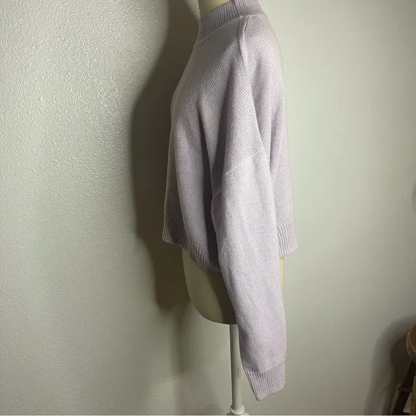 No tags Purple Crew Neck Long Sleeve Sweater Size Medium? - Image 5