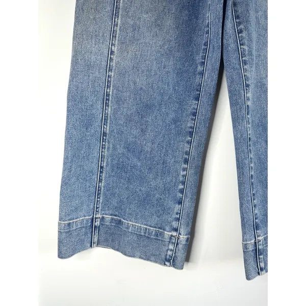 White House‎ Black Market Extra High Rise Wide Leg Crop Jeans Size 10 Bare Back - Image 6