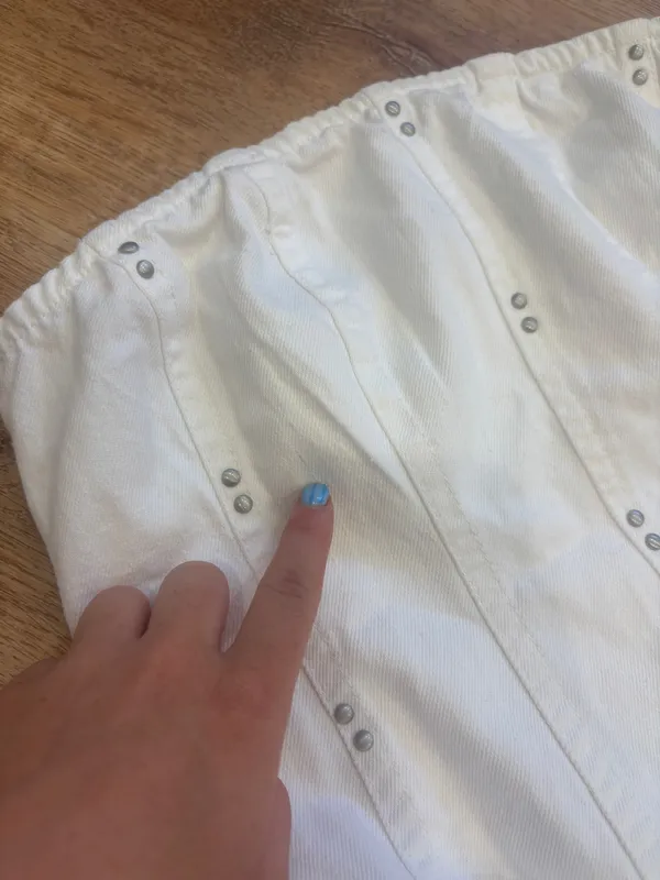 Wild Fable White strapless western dress - Image 3
